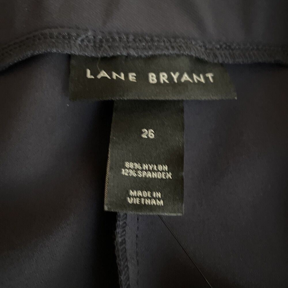 NWT Lane Bryant On The Go Pants PLUS 26 Ankle Mid-Rise Blue-Gray Pockets - Picture 7 of 14